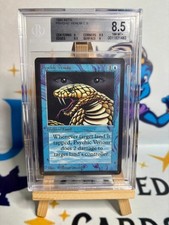 Magic MTG pshychic venom BETA bgs 8.5 1993 (NO psa 10 alpha commander dual )