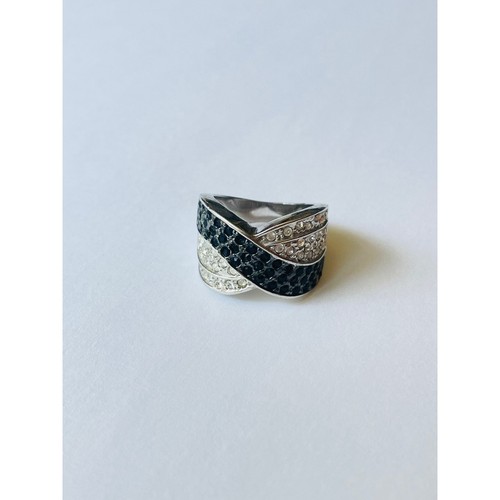 Anello vintage borchiato nero - borchiato,