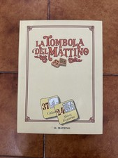 LA TOMBOLA DEL MATTINO 1989 CON 60 SCHEDE TABELLONE NUMERI E SCHEDE ADESIVE