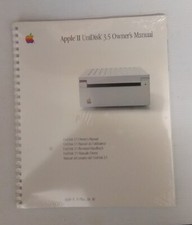 VINTAGE- APPLE II,II Plus,IIe,IIc: Manuale lettore floppy UNIDISK 3,5-SIGILLATO 
