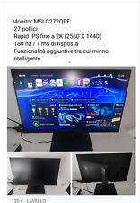 monitor MSI G272QPF gaming  27 pollici 180hz  rapid ips (2560x1440) 1 ms di risp
