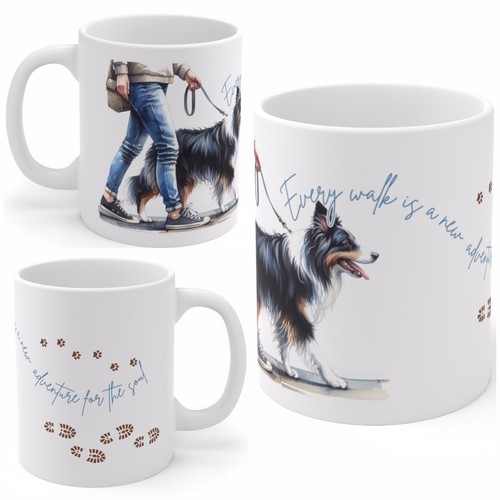 Tazza collie bordo ceramica - , 11