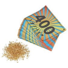 Bavaglino da Corsa Antistrappo Numeri 7x6 Pollici, 1-400 Orecchie di Grano Impermeabile Corsa Comp...