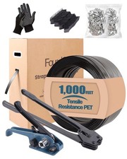 FoundGo Kit di reggiatura per bande in PET per cinghie di imballaggio pallet resistenti durevoli