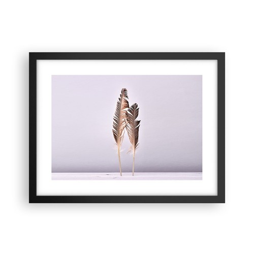 Poster 40x30cm due piume - 40x30cm, lilla