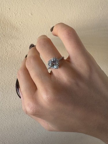Anello con acquamrina - acquamrina, e