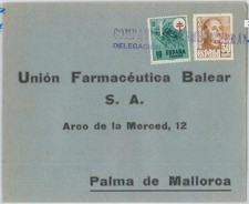 75491 - SPAGNA - STORIA POSTALE - FRANCOBOLLO BARCA su COPERTINA