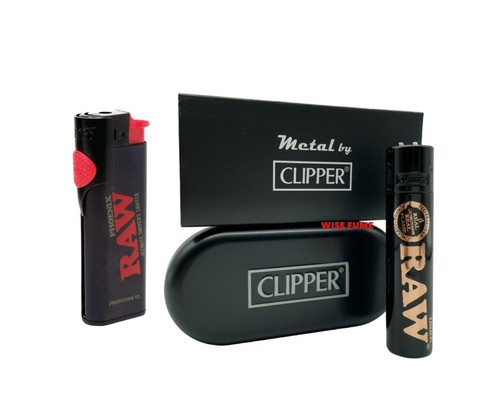 Accendino clipper raw nero - accendino,