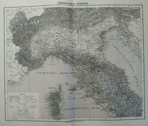 Mappa nord italia - italia,, venezia