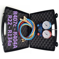Gruppo manometrico 2 vie con fruste - R407c R404A R22 R134a
