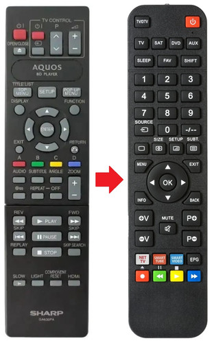 Telecomando adatto per - , tv
