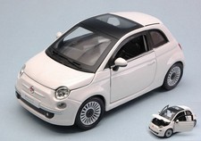 Fiat 500 2007 White 1:24