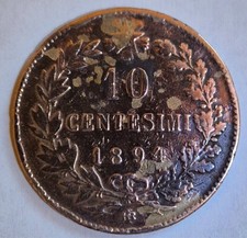 Italia 10 Centesimi 1894