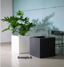 Vaso cubo liscio mod - vaso,