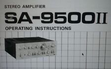 manuale operativo amplificatore SA-9500II MKII pioneer stereo carta formato a4