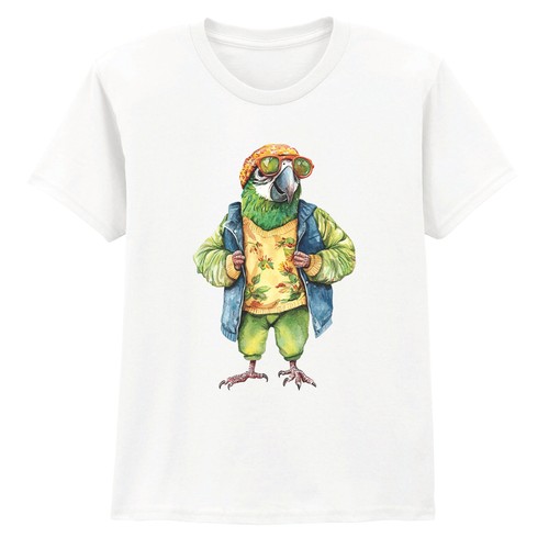 Maglietta cool parrot grafica - cool,