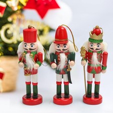 3x pupazzi in legno con