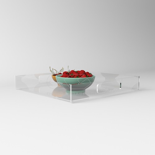 Vassoio quadrato plexiglass - vassoio, in