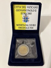 Moneta 2 Euro Originale Fdc Città Del Vaticano Giovanni Paolo II Euro 2005