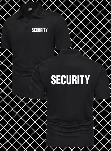 Polo security uomo nera bianca - polo,