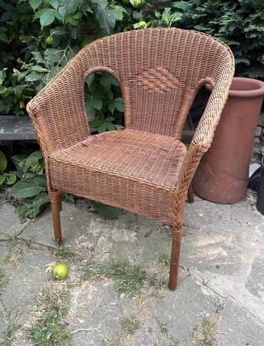 Poltrona vintage vimini - poltrona,
