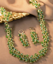 Set orecchini collana perline