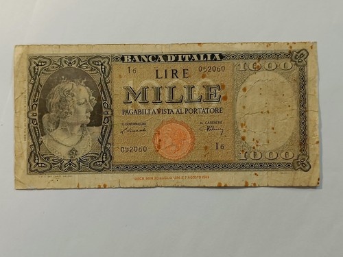 000 lire italia - 1.000, (testina)