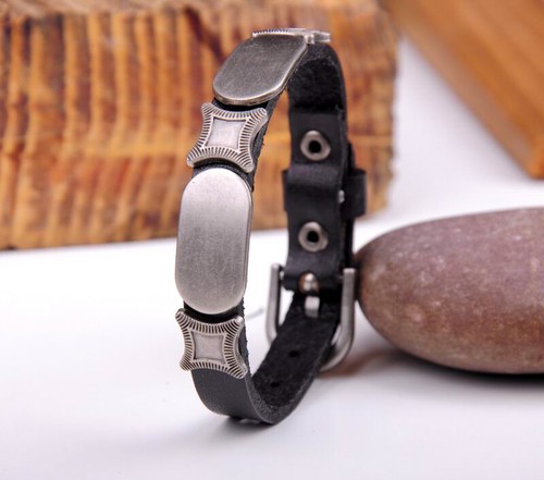 Jg342 bracciale pelle con - jg342,