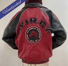 Bomber Avirex rosso e nero in