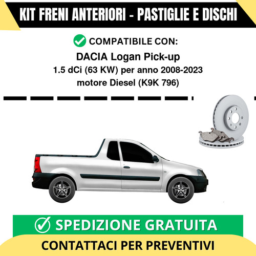 Kit freni anteriori - freni, (pastiglie