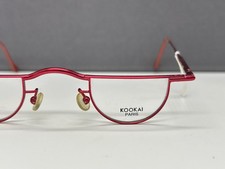 Kookai Occhiali Uomo Donna Rotondi Rosso Occhiali da Lettura Mezza France DAC