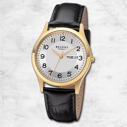 Regent pelle uomo orologio - regent, da