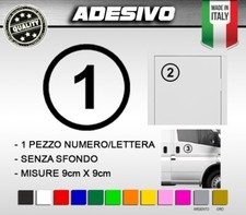 Adesivi NUMERI LETTERE per