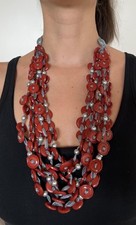 Collana bottoni resina - di,