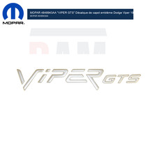 Emblème "VIPER GTS" sur le capot
