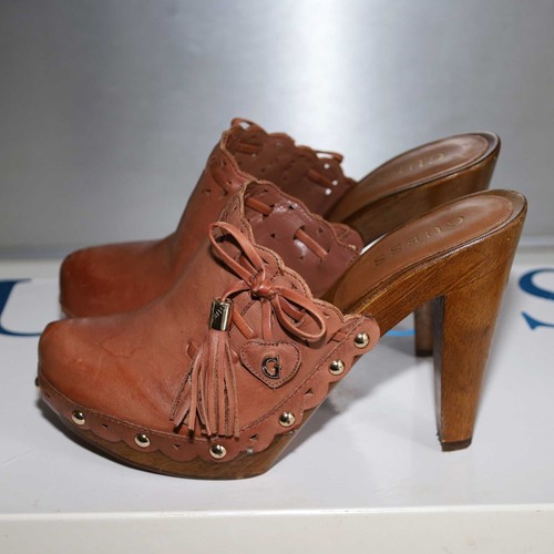Guess zoccoli legno tacco - guess, in