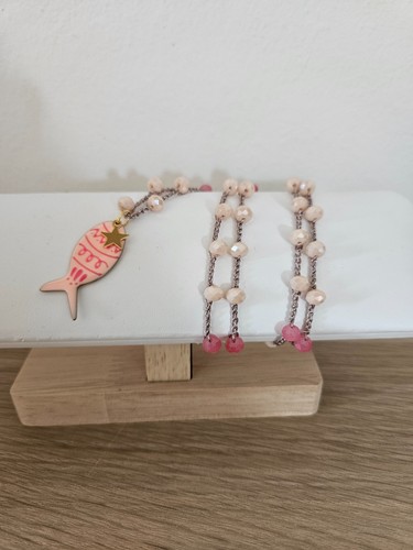 Collana lunga all'uncinetto