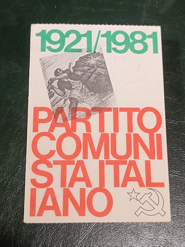 Tessera partito comunista - tessera,