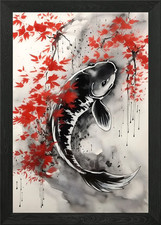 Carpe Koi Fish poster arte da