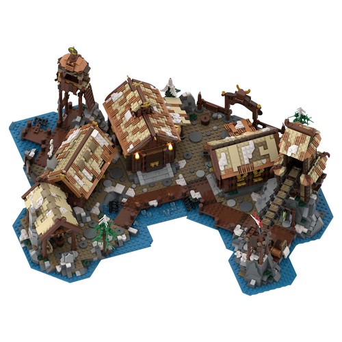 Moc viking village - moc,