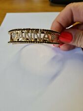 Bracciale manetta rodiato oro 