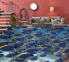 3D Blue Fish FZ3125 Floor