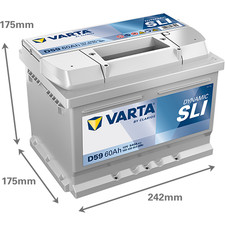 BATTERIA AUTO VARTA 12V  110
