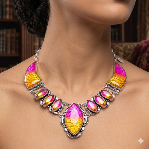 Collana elegante etnica - elegante,