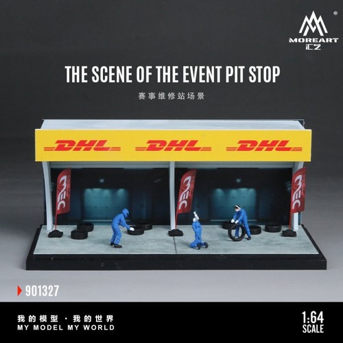 Diorama scena pit stop - scena,