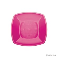 Piatti Dessert Square Quadrati Colorati PP Riciclabili 25 pz Gold Plast | Feste