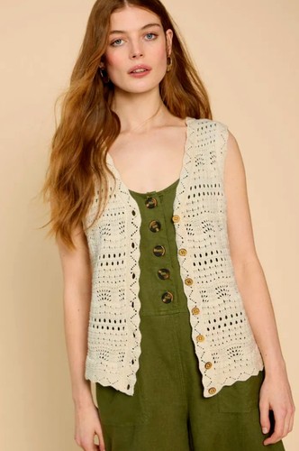 Gilet cotone pippa white stuff - cotone,