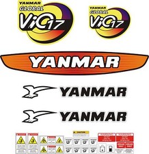 Yanmar ViO 17 Mini Digger Decal Set. 