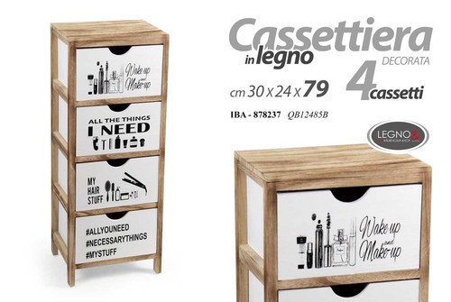 Mobiletto cassettiera slim - cassettiera,