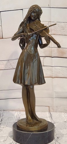 Scultura dama bronzo con - dama,